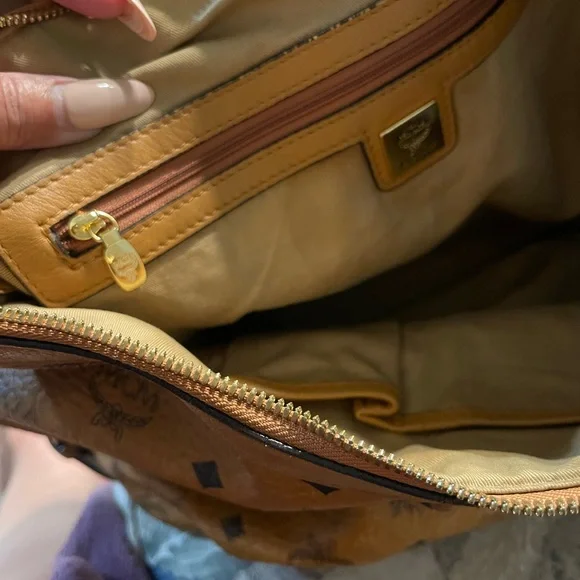 MCM Cognac Leather Hobo Bag - Picture 5 of 8